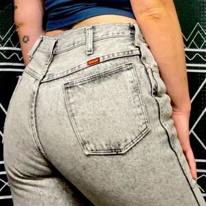 Vintage acid wash rustler jeans